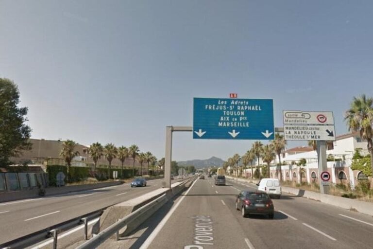 Un accident entre un poids lourd et une voiture sur l’A8 perturbe le trafic entre Cannes et Fréjus