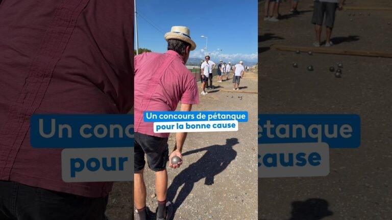 Un concours de pétanque pour une bonne cause