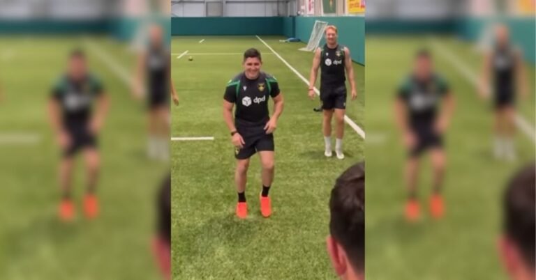 VIDÉO. Anthony Belleau en canne pour la reprise avec Northampton, au meilleur des moments pour renouer avec les Bleus ?