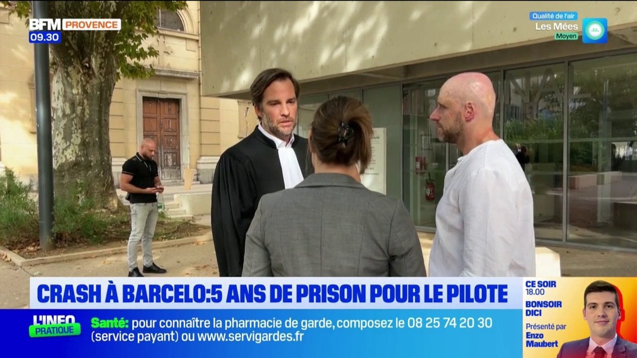 5 ans de prison pour le pilote du crash d&rsquo;avion Cannes-Barcelonnette