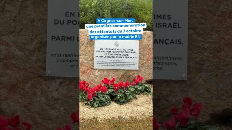 À Cagnes-sur-Mer, une première commémoration des attentats du 7 octobre organisée par la mairie RN