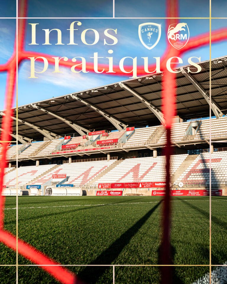 À l’occasion de la 9e journée de LIGUE 3 Betclic entre l’AS Cannes et Quevilly-Rouen Métropole, voici les informations à retenir avant votre venue au stade.