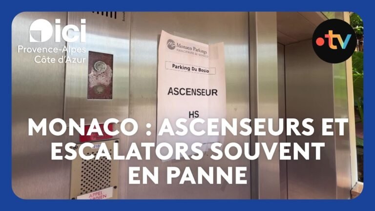 À Monaco, les ascenseurs et les escalators sont souvent en panne