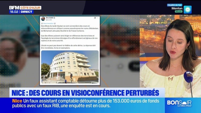À Nice, des cours en visioconférence perturbés dans plusieurs lycées