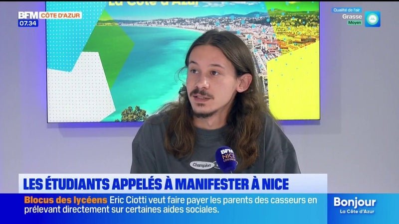 À Nice, étudiants, lycéens et jeunes travailleurs appelés à manifester ce mardi