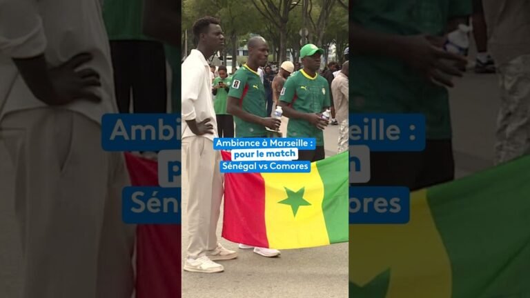 Ambiance à Marseille pour le match du Sénégal contre les Comores