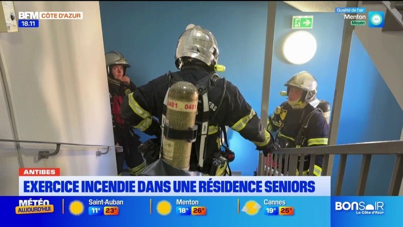 Antibes : un exercice incendie organisé dans une résidence seniors