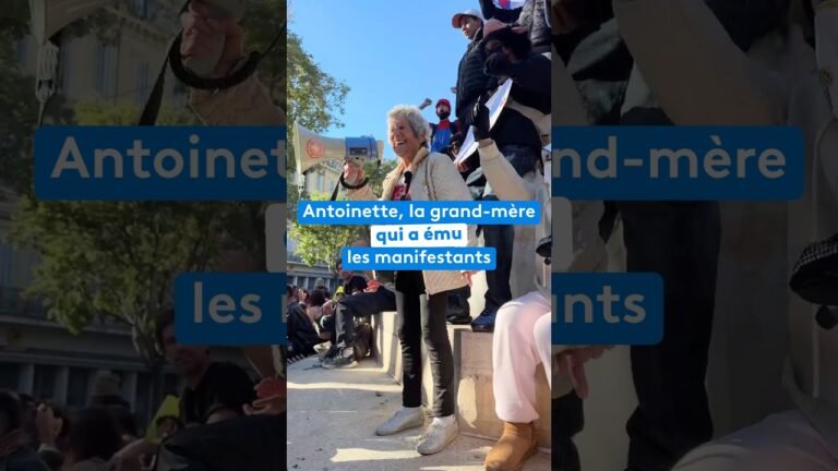 Antoinette, la grand-mère qui a ému les manifestants