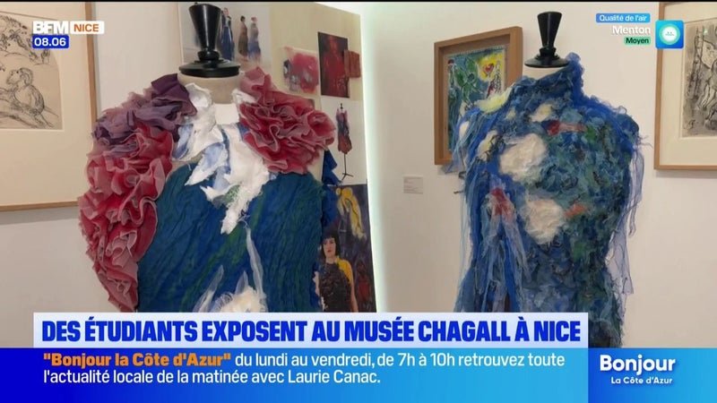 Au musée Chagall de Nice, des étudiants exposent leurs créations inspirées des tableaux du peintre