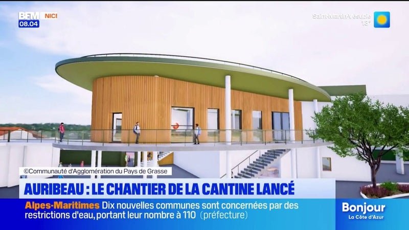 Auribeau-sur-Siagne : à l&rsquo;école du Bayle, le chantier de la cantine a commencé