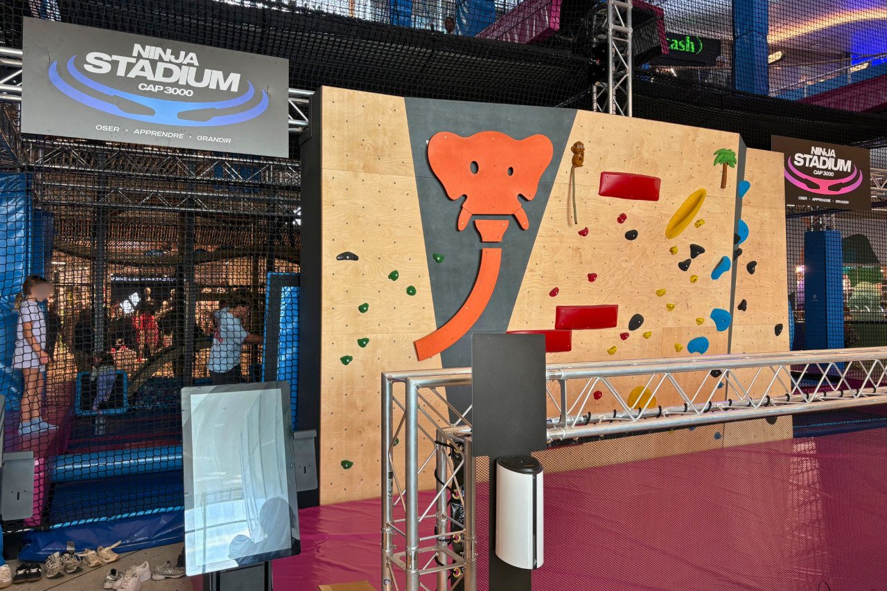 Avec Ninja Stadium, CAP3000 propose 400 m2 de parcours d&rsquo;obstacles pour les enfants