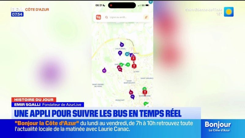 AzurLive, l’appli d’un jeune Niçois pour suivre les transports en temps réel