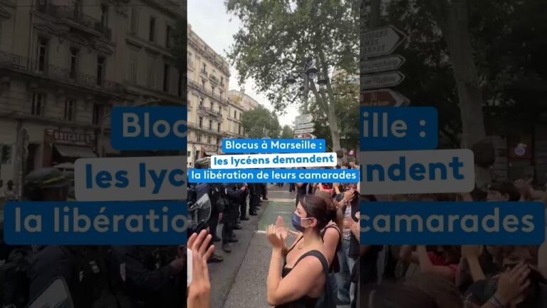 Blocus à Marseille : les lycéens demandent la libération de leurs camarades interpellés
