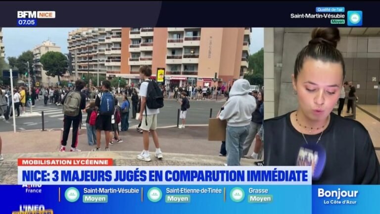 Blocus des lycées à Nice : deux jeunes condamnés en comparution immédiate