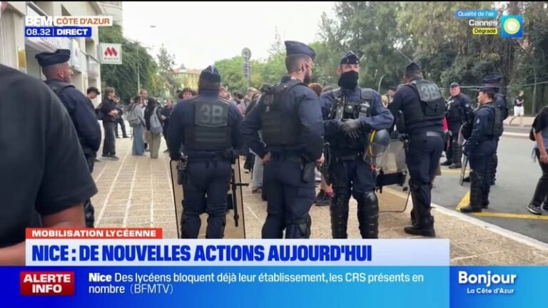 Blocus des lycées: une rentrée dans le calme à Masséna à Nice