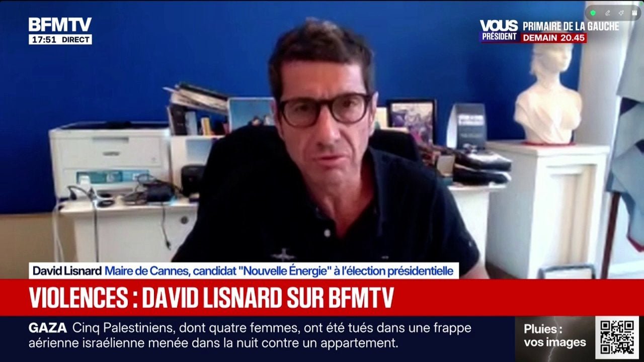 Colère lycéenne: « La police municipale dans ma commune a interpellé 23 individus », détaille David Lisnard, maire de Cannes et candidat « Nouvelle Énergie » à l&rsquo;élection présidentielle