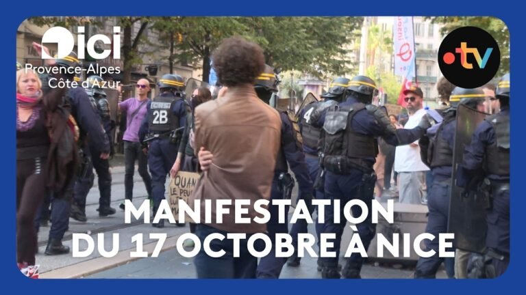 Commerces et forces de l&rsquo;ordre pris à partie en marge de la mobilisation du 17 octobre à Nice