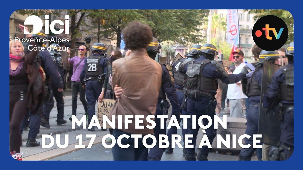 Commerces et forces de l&rsquo;ordre pris à partie en marge de la mobilisation du 17 octobre à Nice