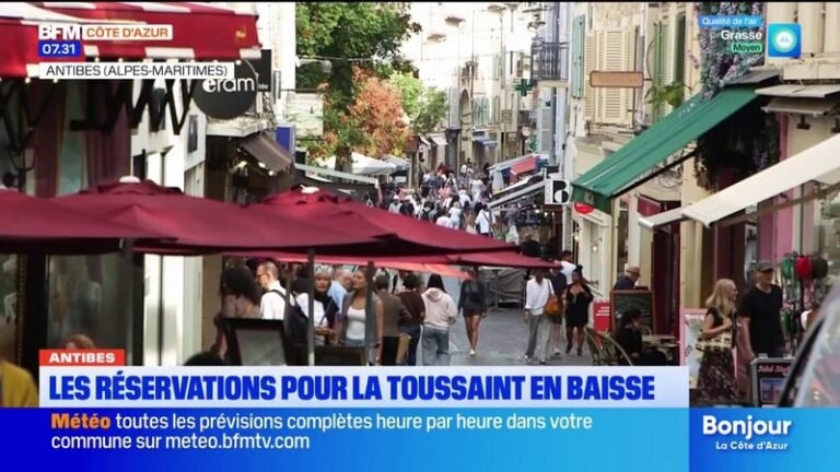 Côte d’Azur: les réservations en baisse pour les vacances de la Toussaint