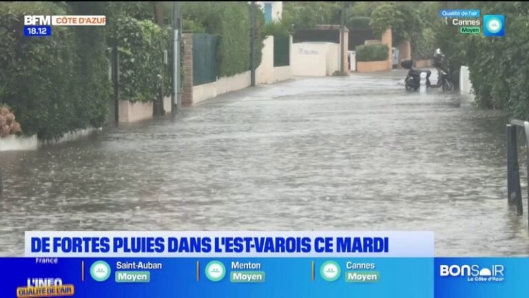 De fortes pluies dans l’Est-Var ce mardi