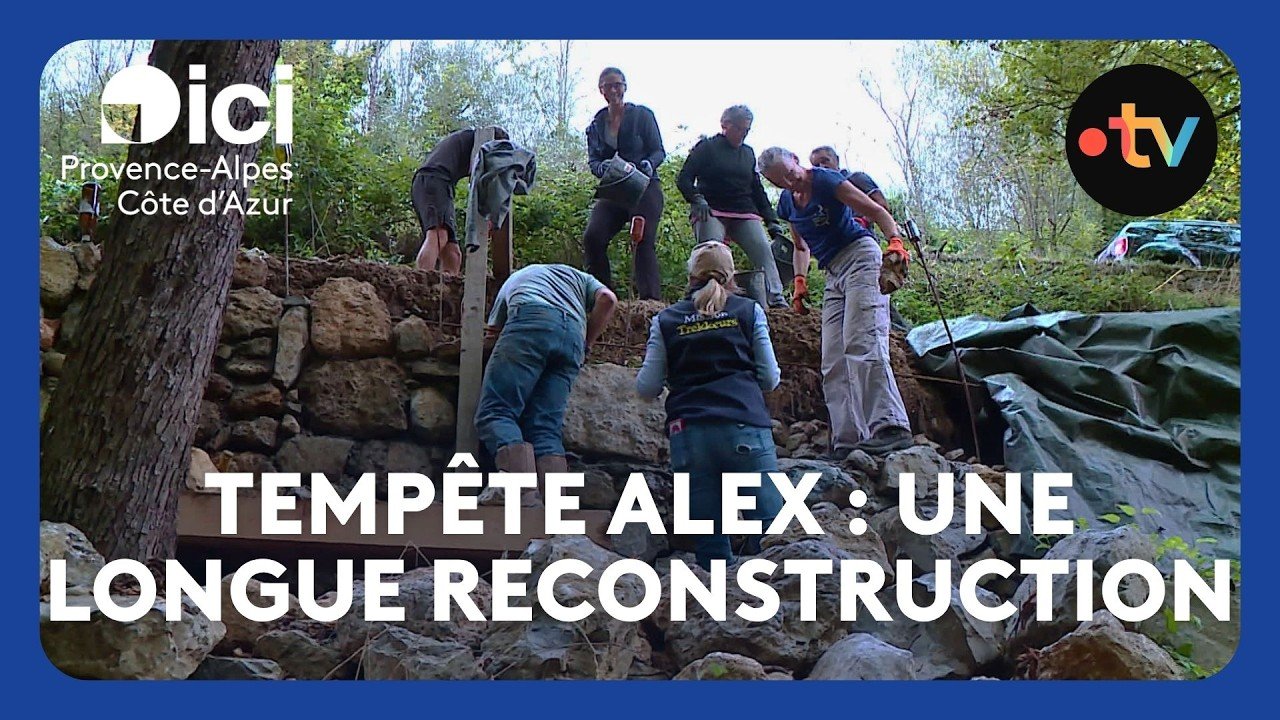 Des bénévoles interviennent sur un nouveau chantier de reconstruction post-tempête Alex