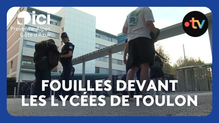 Des fouilles devant tous les lycées de Toulon qui restent ouverts