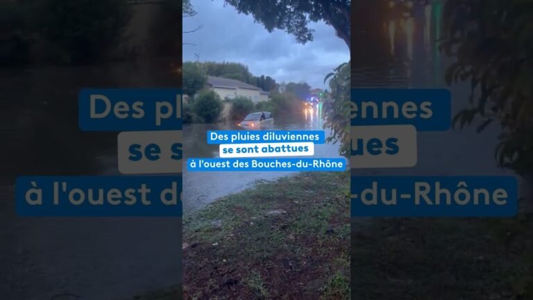 Des pluies diluviennes se sont abattues à l’ouest des Bouches-du-Rhône.