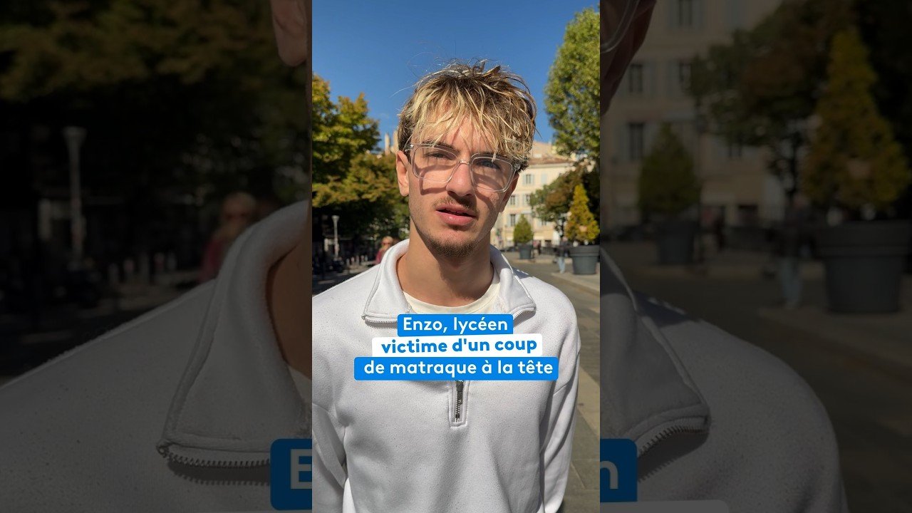 Enzo, lycéen, victime d&rsquo;un coup de matraque à la tête, raconte