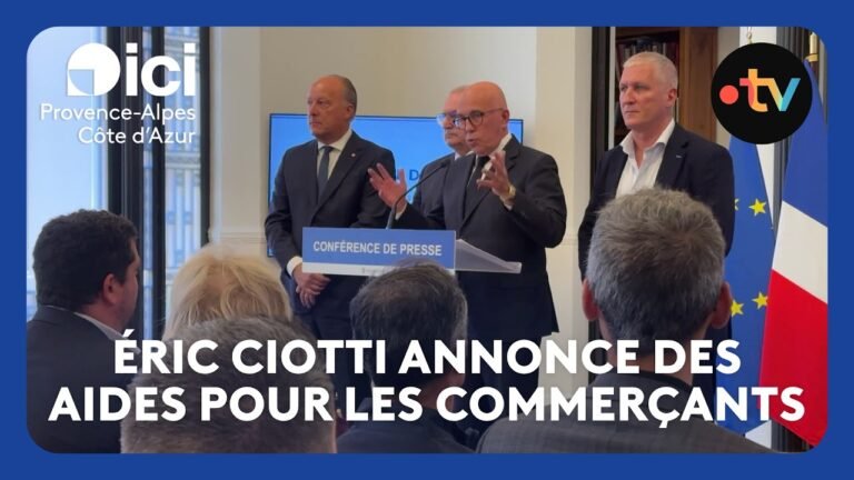 Éric Ciotti annonce des aides pour les commerçants après les dégâts du 17 octobre à Nice