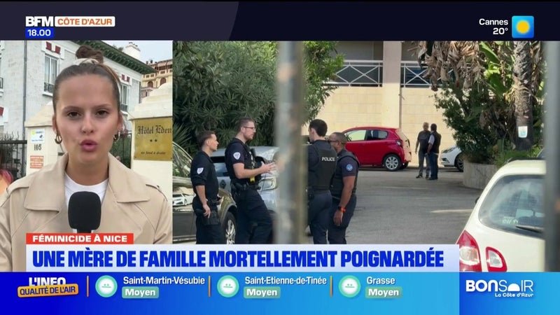 🔴INFO BFM NICE CÔTE D&rsquo;AZUR – Féminicide à Nice : une mère de famille mortellement poignardée