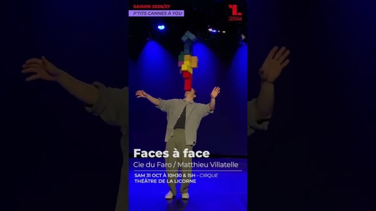 Faces à face – 31 octobre 2026 | Théâtre de la Licorne à Cannes | CannesWebTV