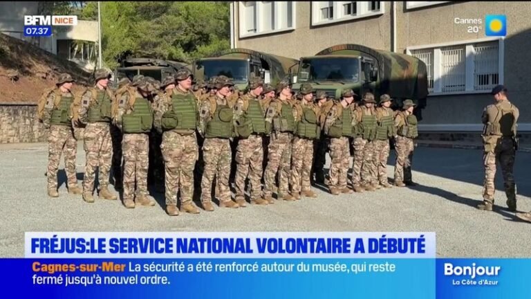 Fréjus: 60 jeunes découvrent la vie militaire avec le nouveau service national volontaire