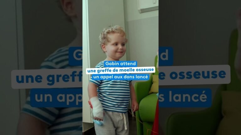 Gabin attend une greffe de moelle osseuse,un appel aux dons est lancé