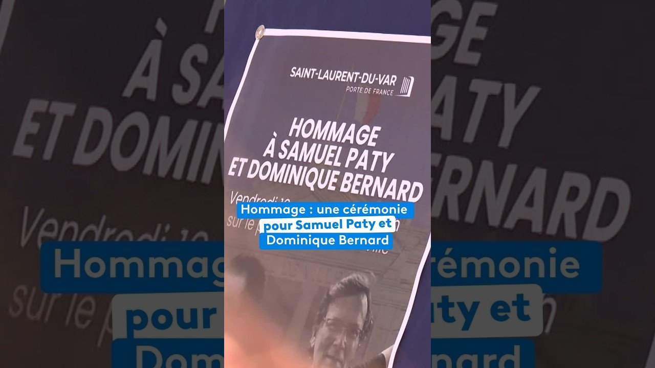 Hommage : une cérémonie pour Samuel Paty et Dominique Bernard