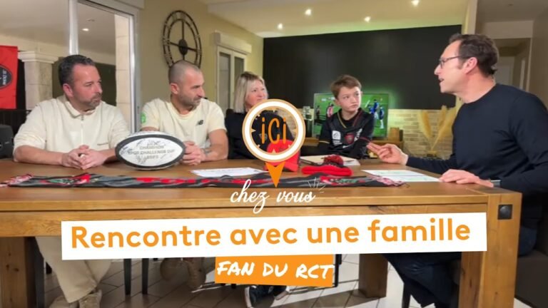 Ici Chez Vous : rencontre avec une famille fan du RCT 🔴⚫🏉