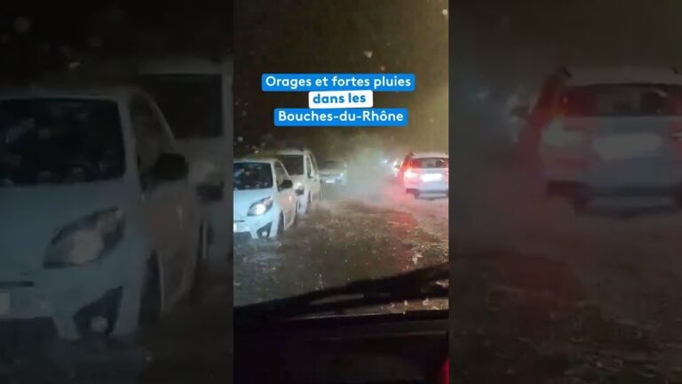 Inondations, éboulement sur l’A55, routes bloquées dans les Bouches-du-Rhône