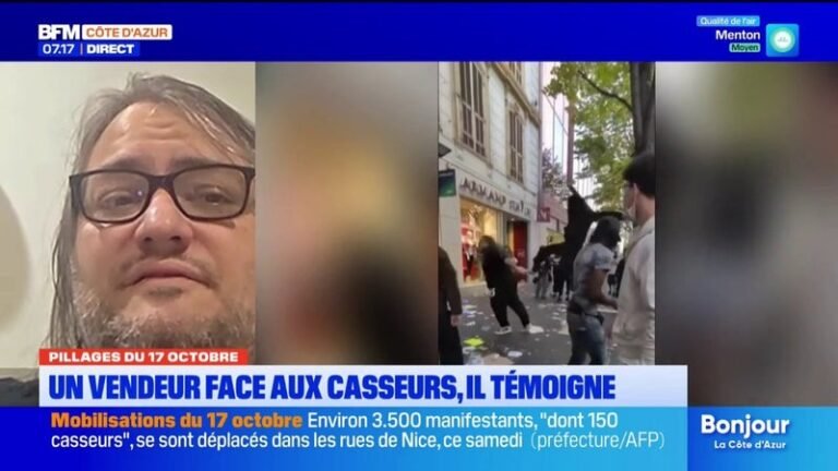 « J&rsquo;ai craqué » : le gérant d&rsquo;un magasin pillé à Nice raconte son face-à-face avec les casseurs