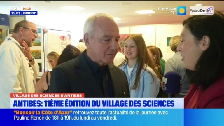 Jean Leonetti présente la onzième édition du village des sciences à Antibes Juans-les-Pins