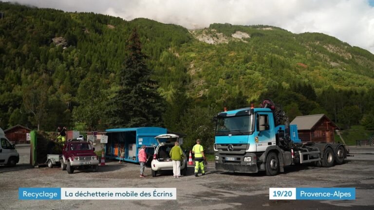 La déchetterie mobile du Pays des Ecrins séduit les habitants