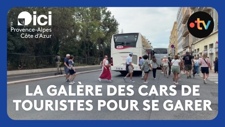 La galère des cars de touristes pour se garer dans le centre-ville de Nice