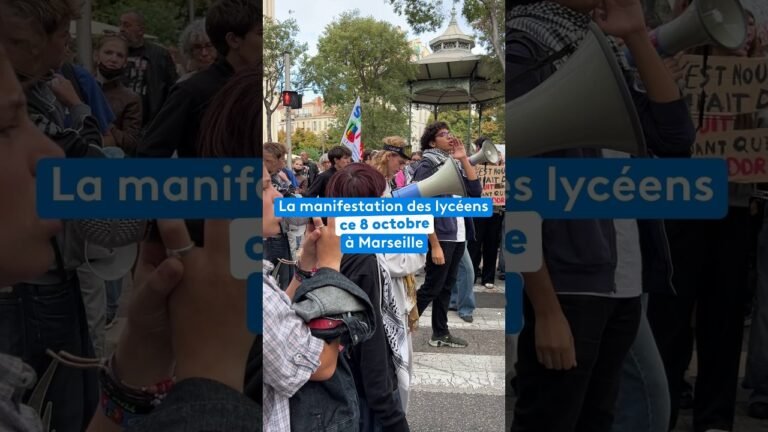 La manifestation des lycéens ce 8 octobre à Marseille, une réunion en préfecture en cours