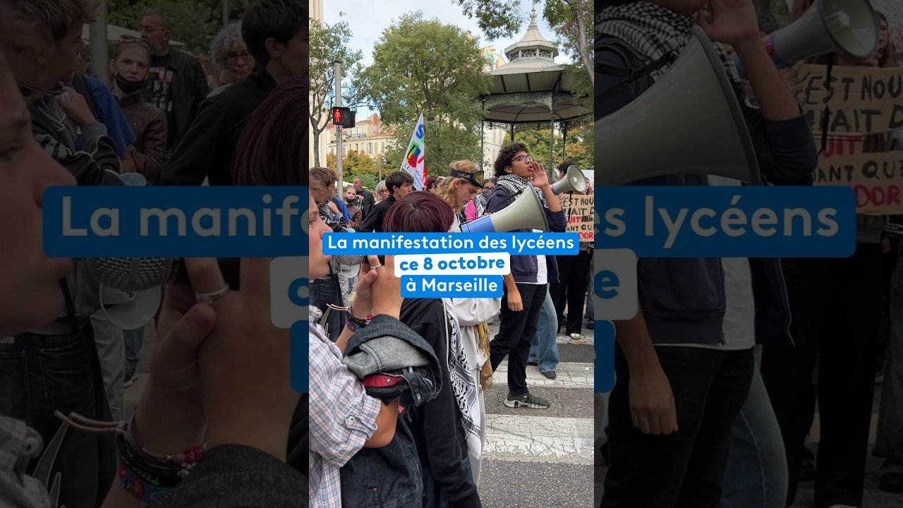 La manifestation des lycéens ce 8 octobre à Marseille, une réunion en préfecture en cours