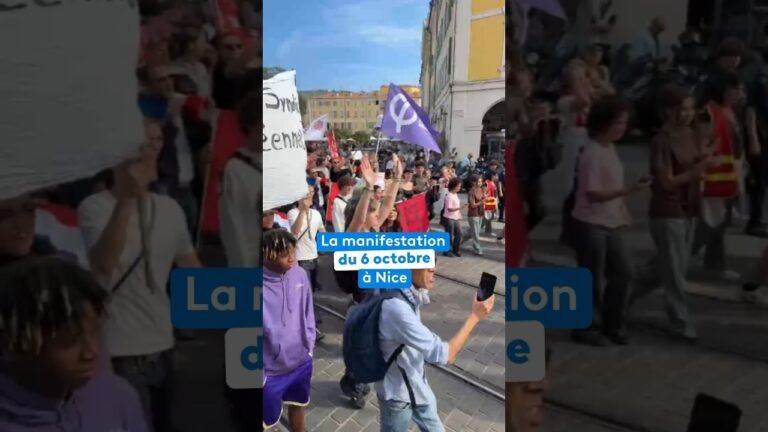 La manifestation du 6 octobre des lycéens s’élance à Nice