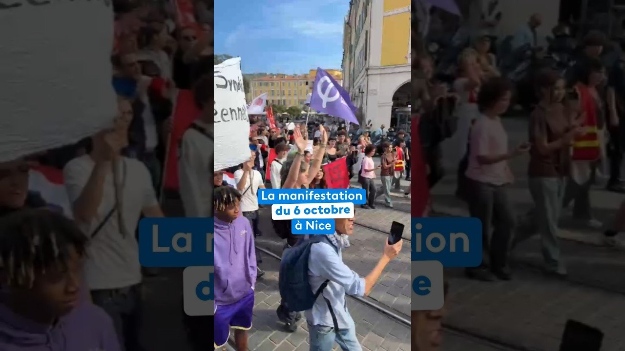 La manifestation du 6 octobre des lycéens s&rsquo;élance à Nice