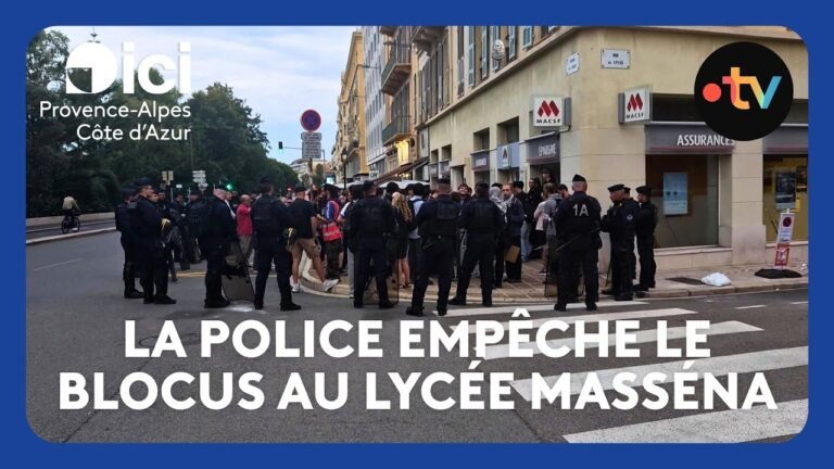 La police empêche le blocus au lycée Masséna de Nice, les cours ont pu reprendre