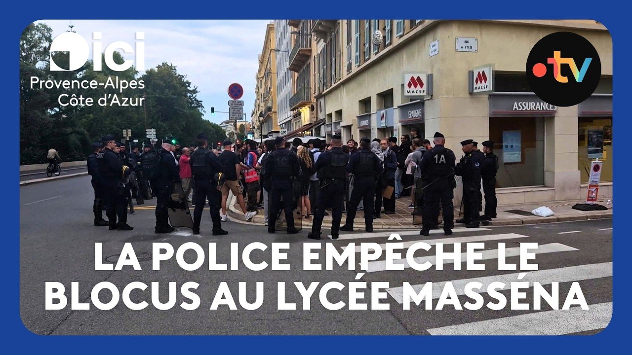 La police empêche le blocus au lycée Masséna de Nice, les cours ont pu reprendre