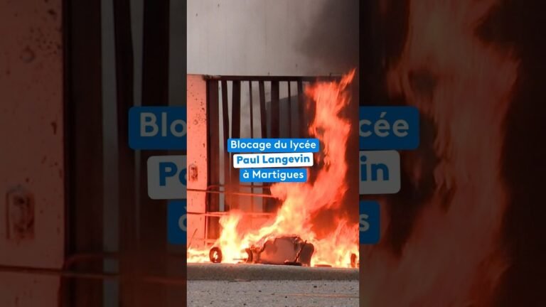 Le blocage des lycéens ne faiblit pas à Martigues