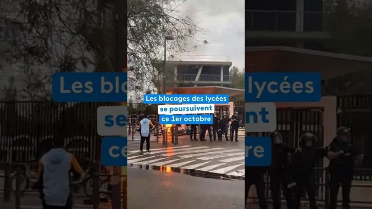 Les blocages des lycées se poursuivent ce 1ᵉʳ octobre