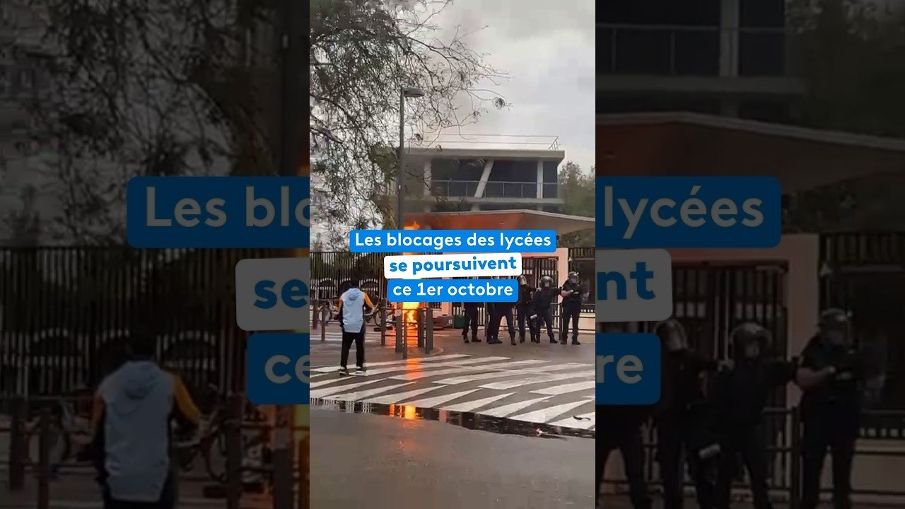 Les blocages des lycées se poursuivent ce 1ᵉʳ octobre