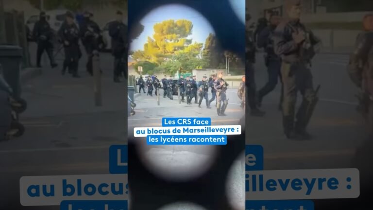 Les CRS face au blocus de Marseilleveyre : les lycéens racontent